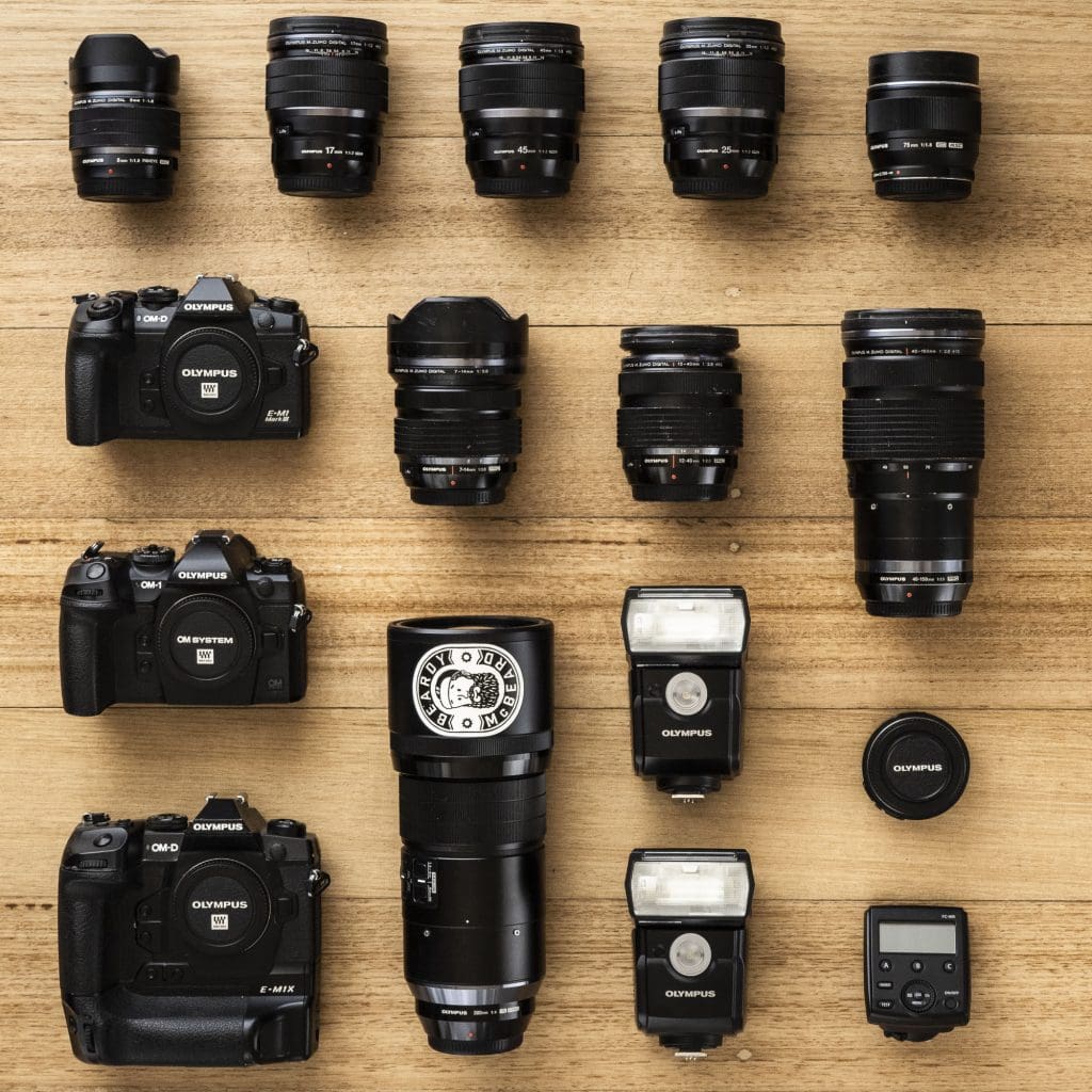 Cameras on a table