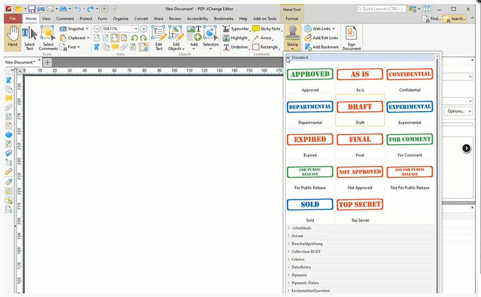 A screen shot of a computer screen showing PDF-Xchange