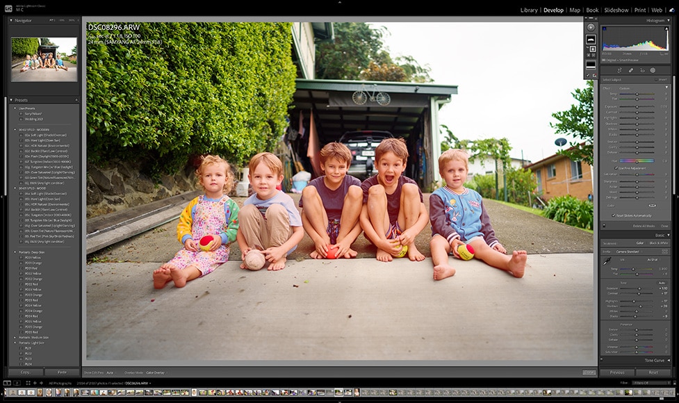 ai subject selection feature in Lightroom